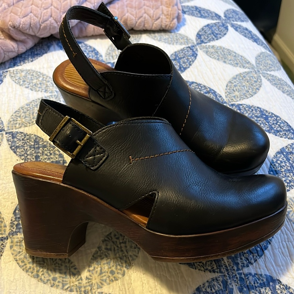 B.O.C Black Cecilia Platform Clogs Size 11 Medium